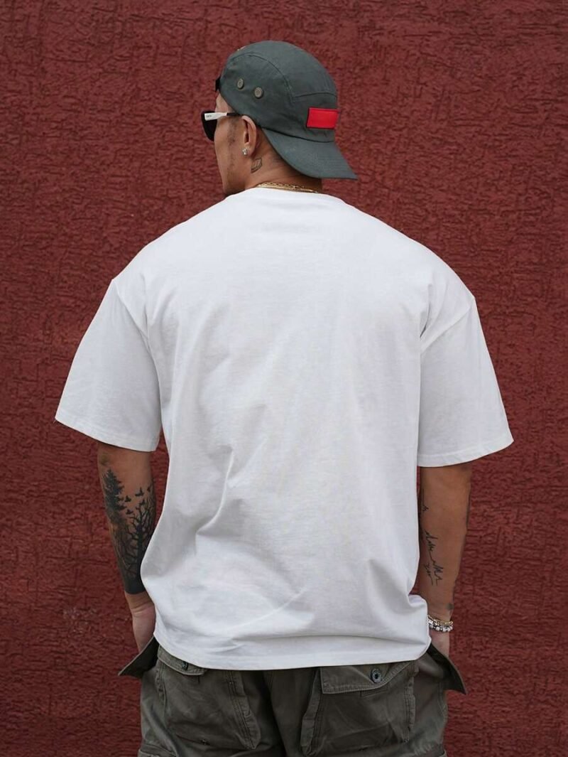Solid Color Letter Print Quality Summer T Shirt