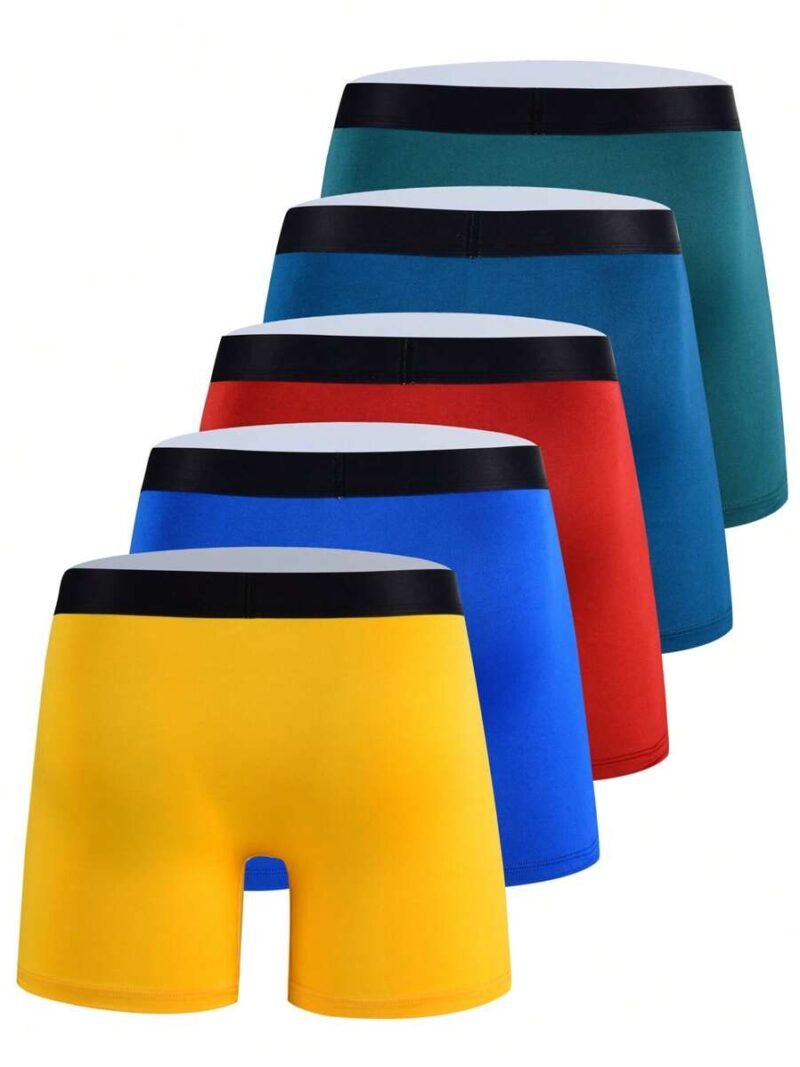 Letter Jacquard Comfortable Casual Boxer Briefs