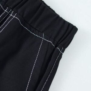Casual Minimalist Denim Effect Cargo Pants