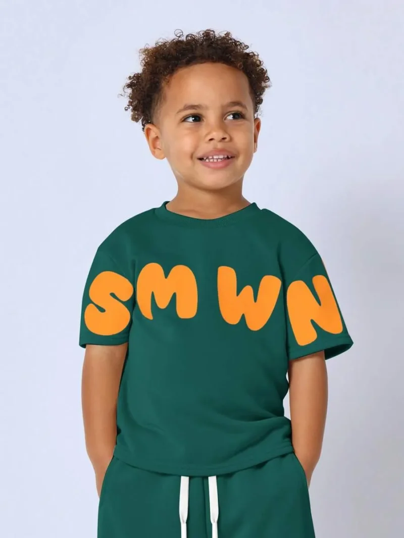 Drawstring Sweatpants Smwn Letter Print Outfit Active Wear