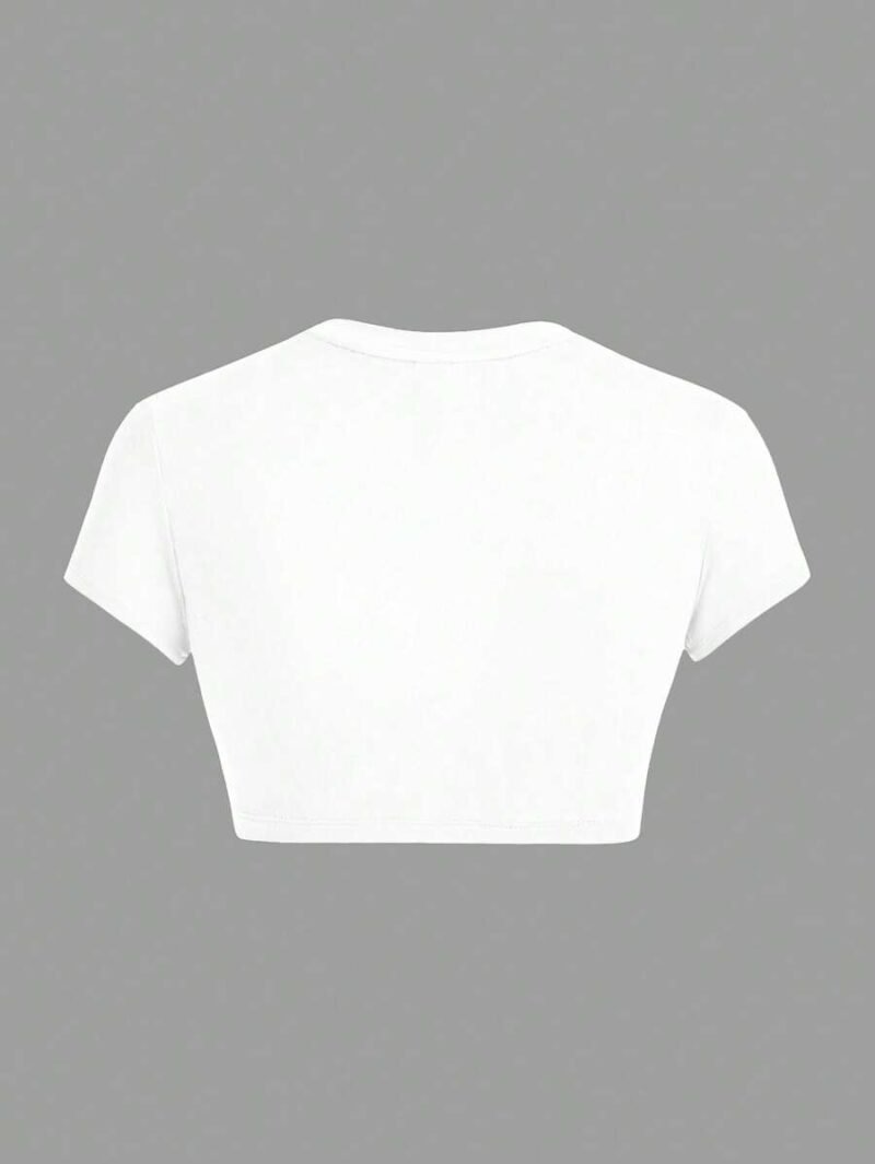 Women Casual Simple Star Print Crew Neck Short Sleeve