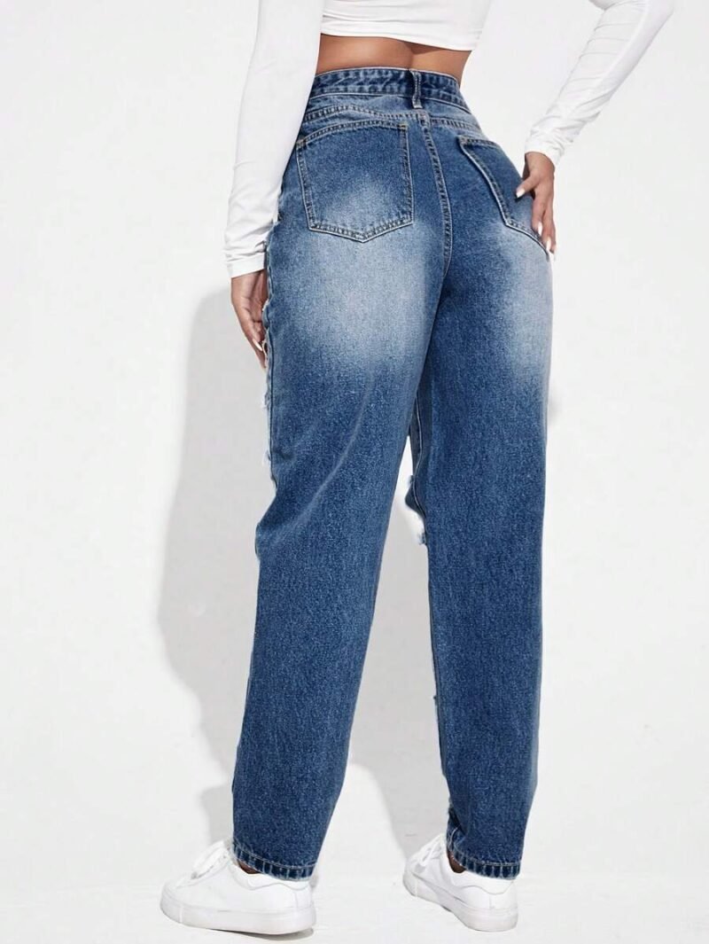 Distressed Denim Jeans