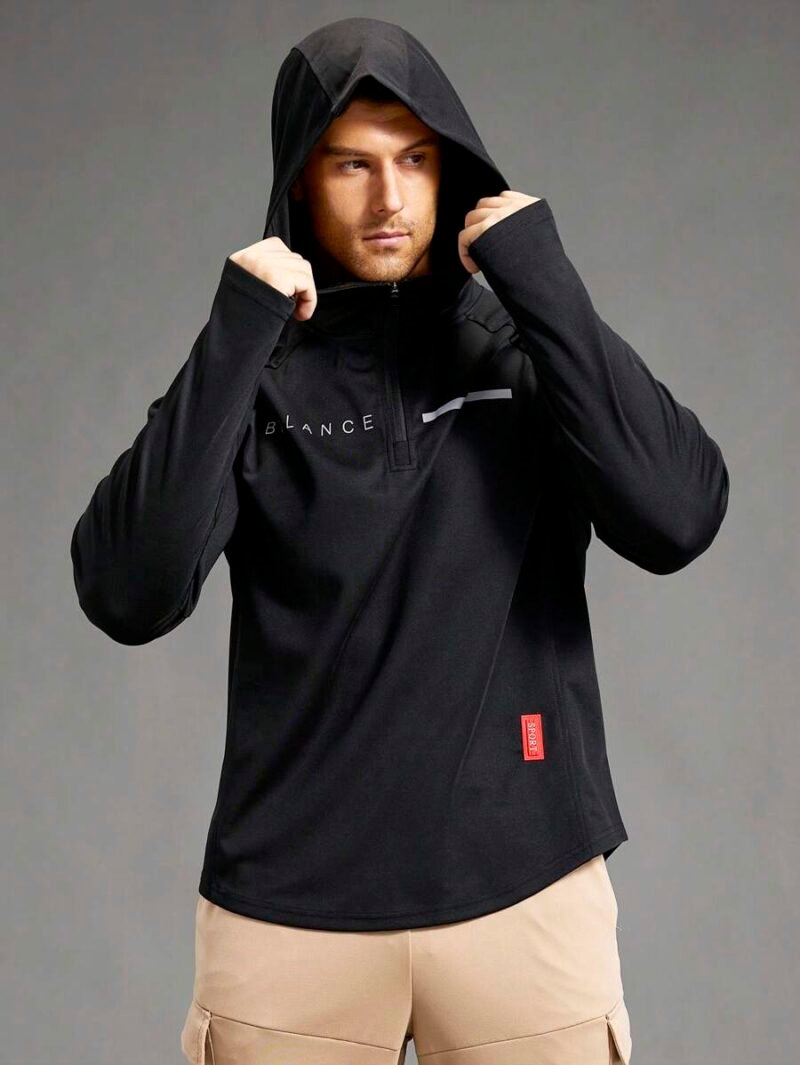 Casual Minimalist Style Pullover Hoody