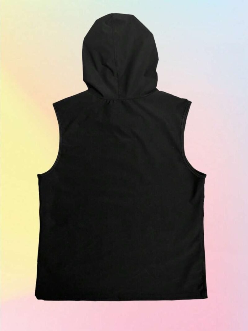 Hooded Sweatshirt Vest For Workout
