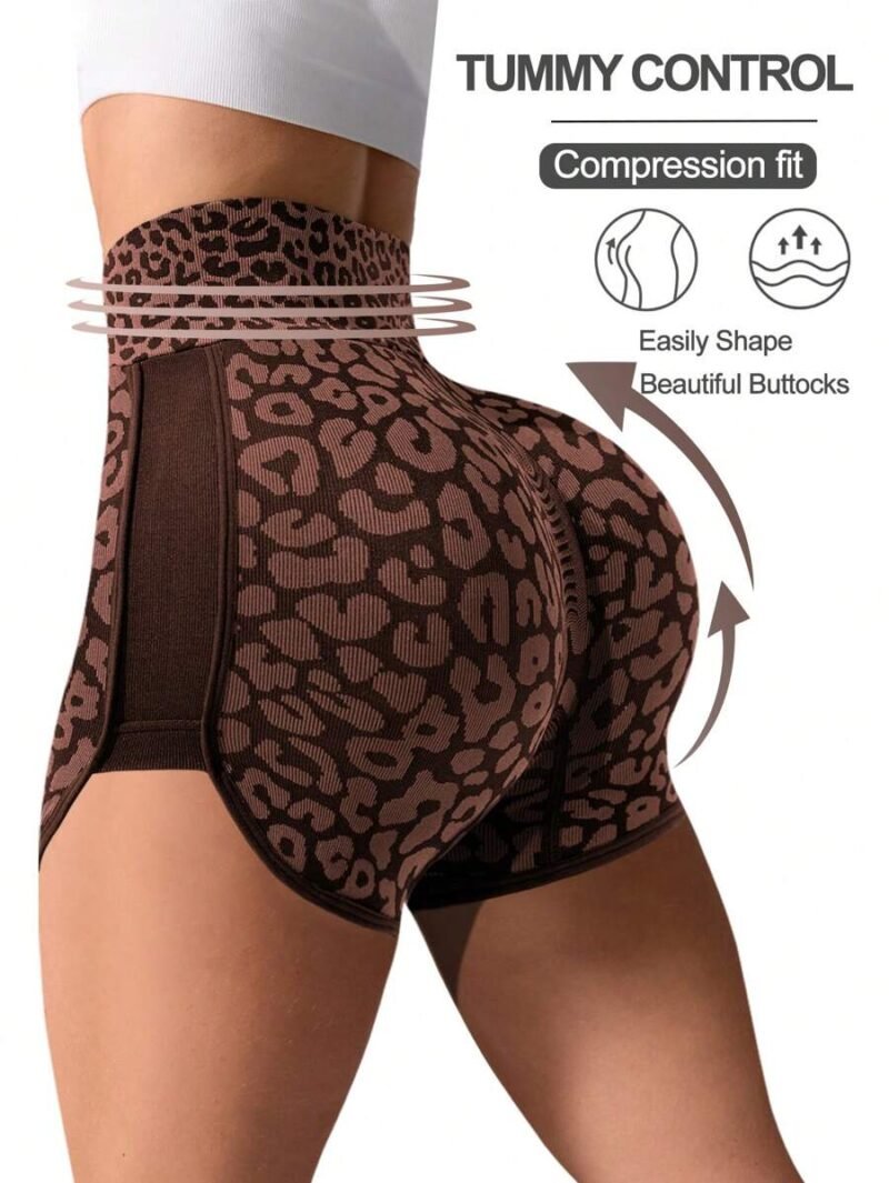 High Waist Seamless Leopard Print