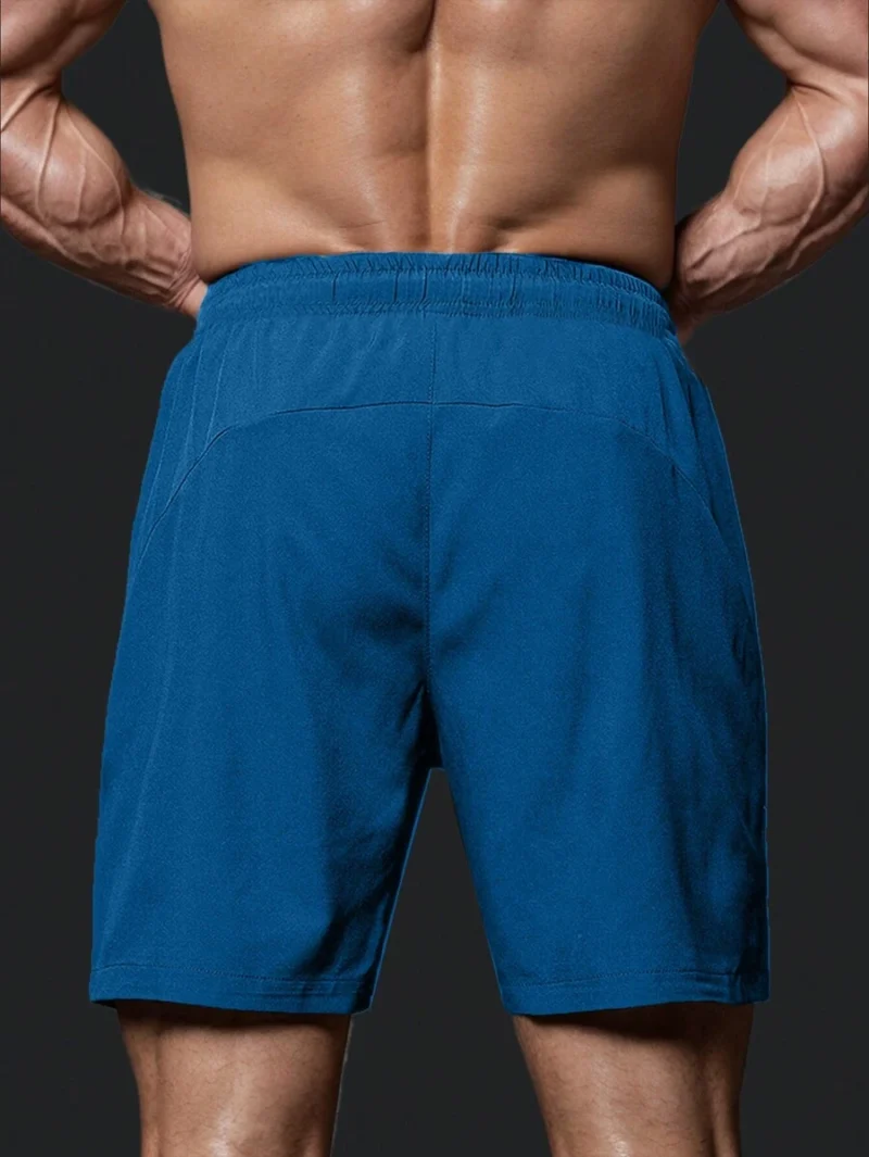 Basic Blue Men Tennis Shorts