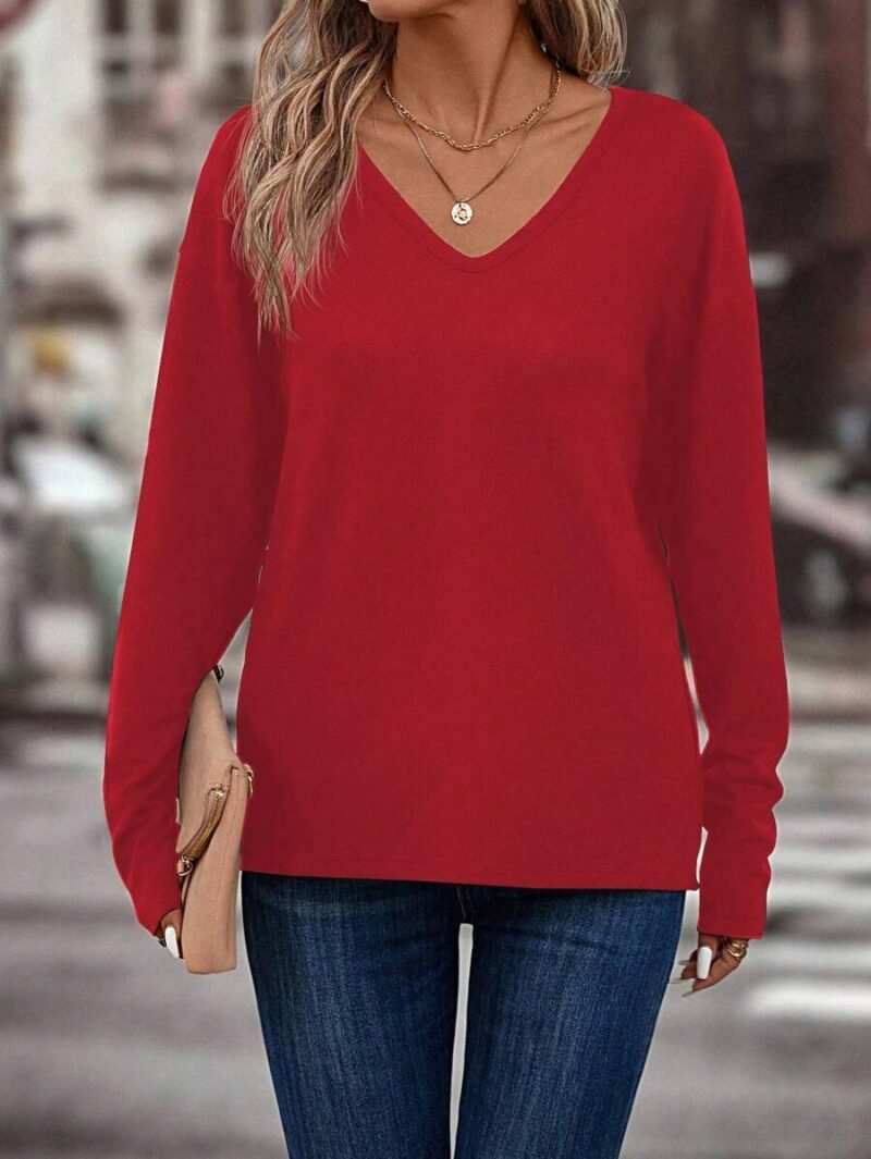 Color Block Drop Shoulder T Shirt