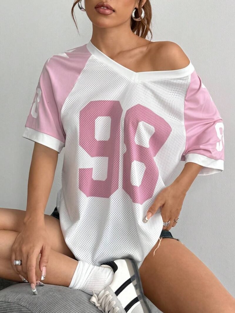 V Neck Dolman Short Sleeve