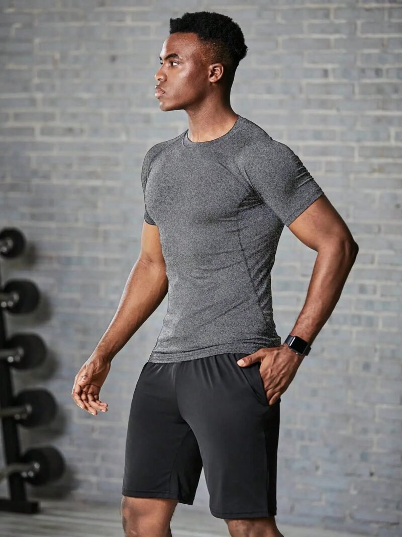 Men Fitness Short Sleeve