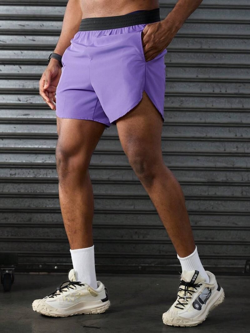 Pocket Elastic Waist Sport Shorts Summer