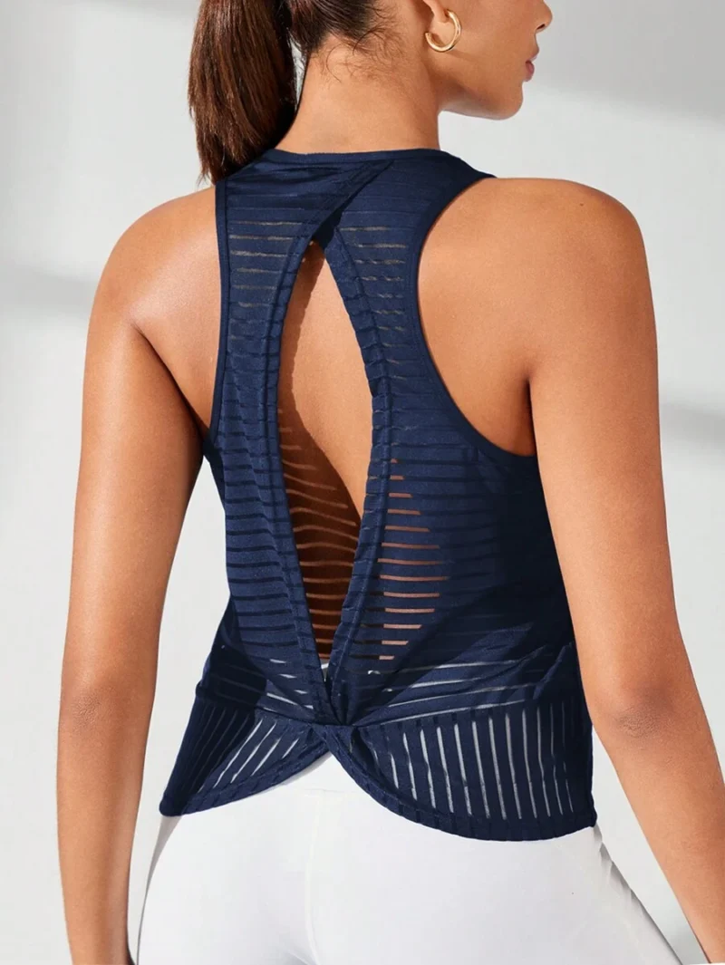 Half Zip Sports Tank Top