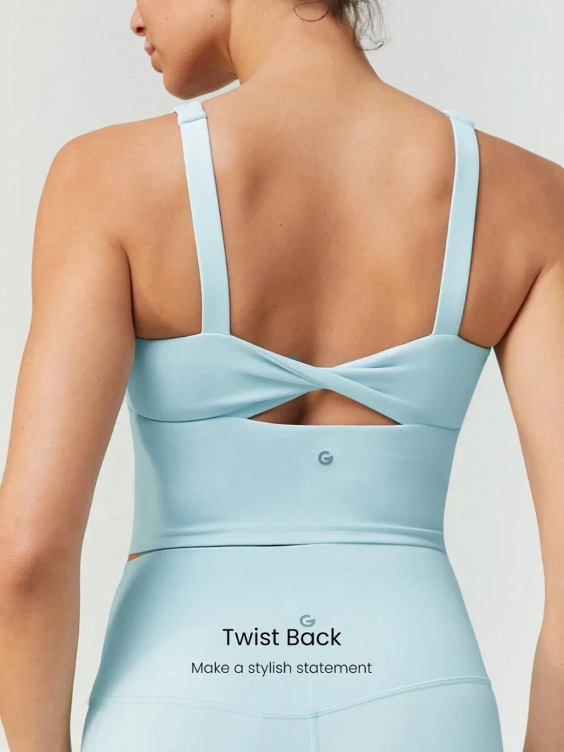 Twist Back Sports Tank Top