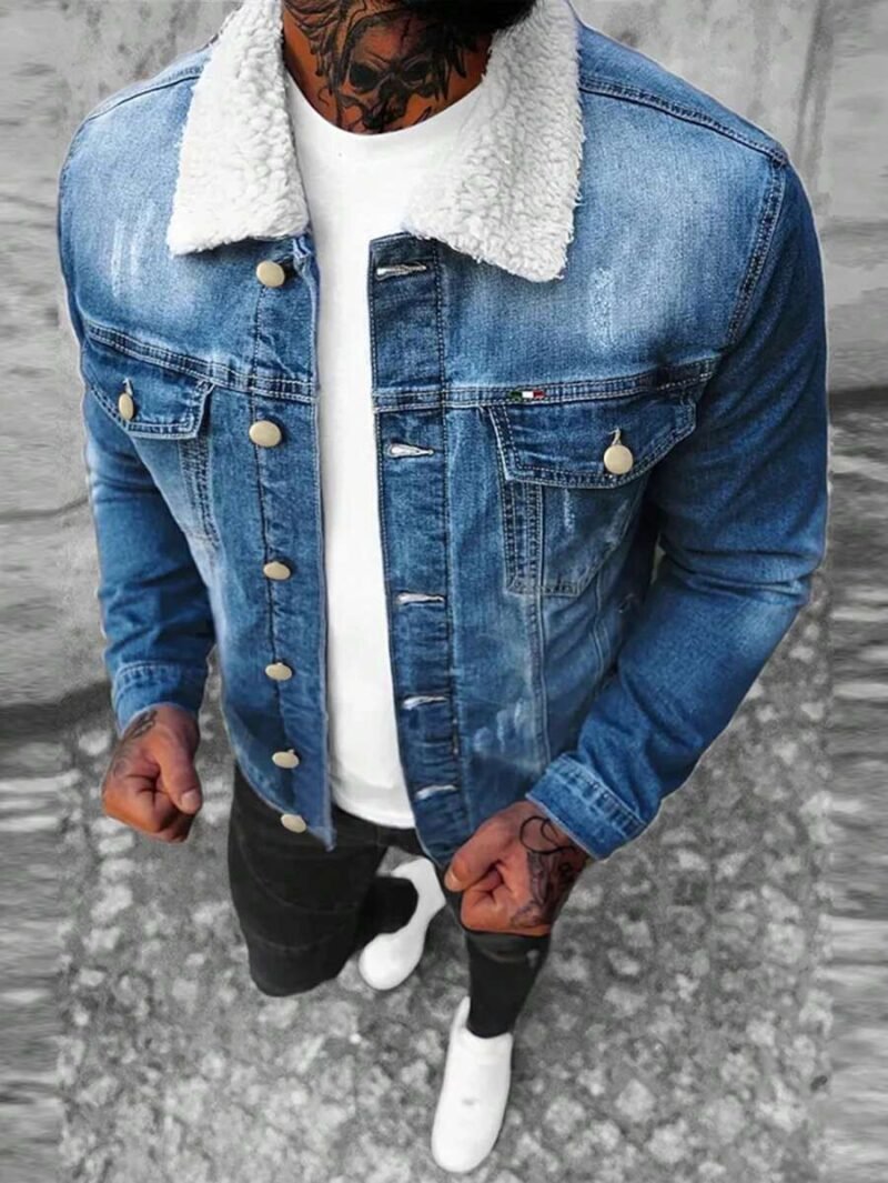 American Style Denim Jacket Autumn Winter