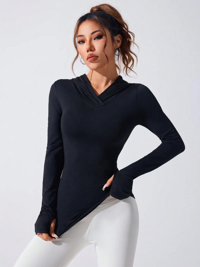 Yoga Running Workout Tight Fitted Thumbhole