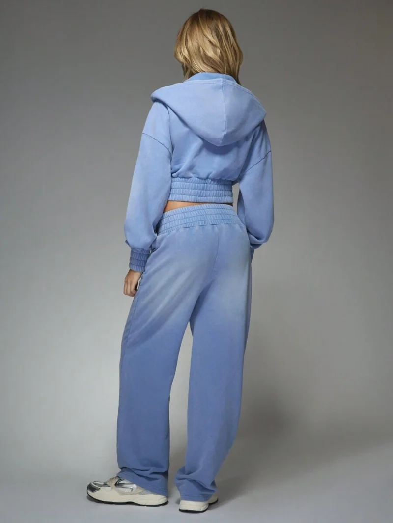 Crop Hoodie And Wide Leg Sweatpants