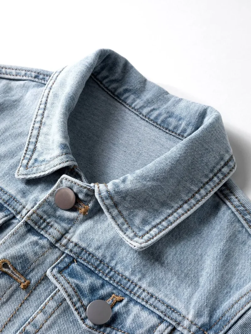 Casual Loose Fit Denim Jacket Fashionable And Versatile