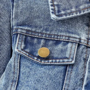 Girl Fashionable Denim Jacket Outfit Including Long Sleeve Denim Jacket