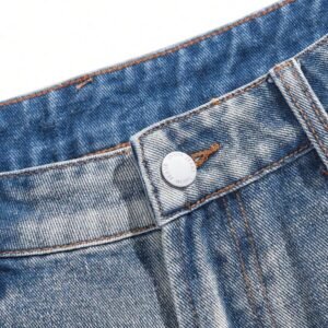 Blue Vintage Wash Denim Shorts