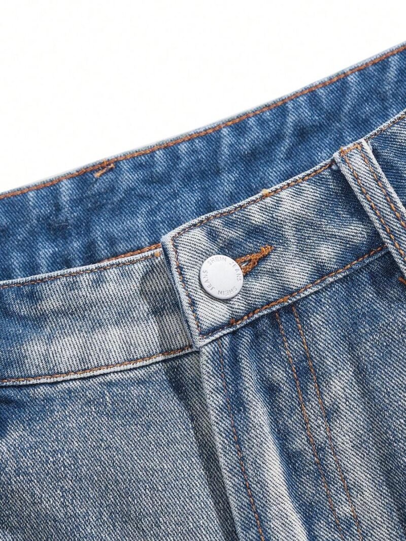 Blue Vintage Wash Denim Shorts