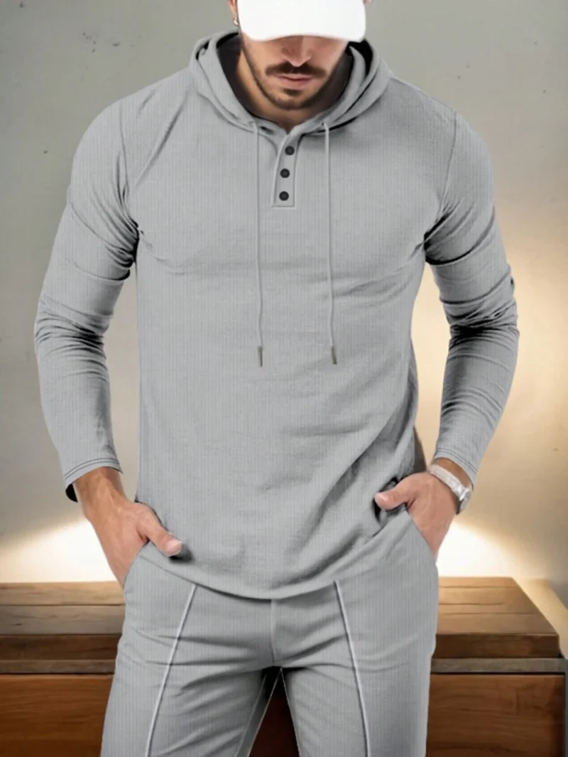 Breathable Solid Color Hooded Sweatshirt