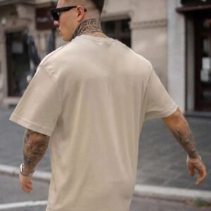 Letter Print Round Neck Short Sleeve T Shirt