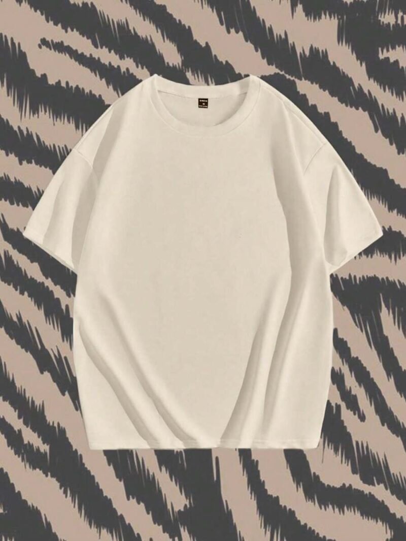 Oversized Short Sleeve T Shirt In Deep Khaki