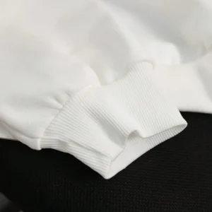 Embroidered Pattern Round Neck Loose Long Sleeve Hoodie