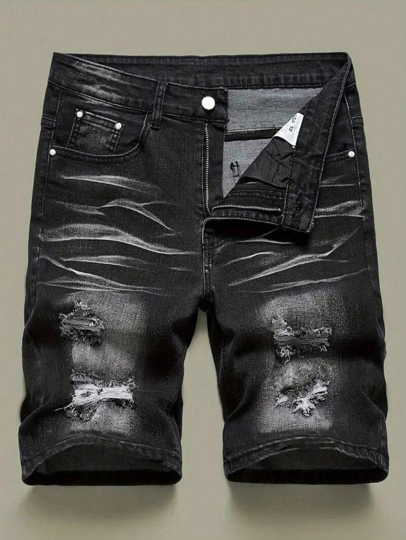 Fashionable Stretchy Slim Fit Denim Shorts