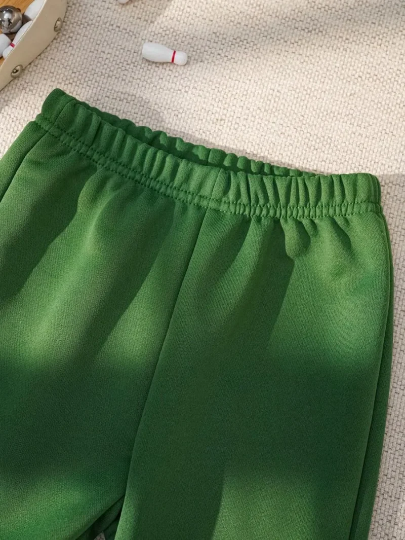 Striped Tape Side Sweatpants Green Pants
