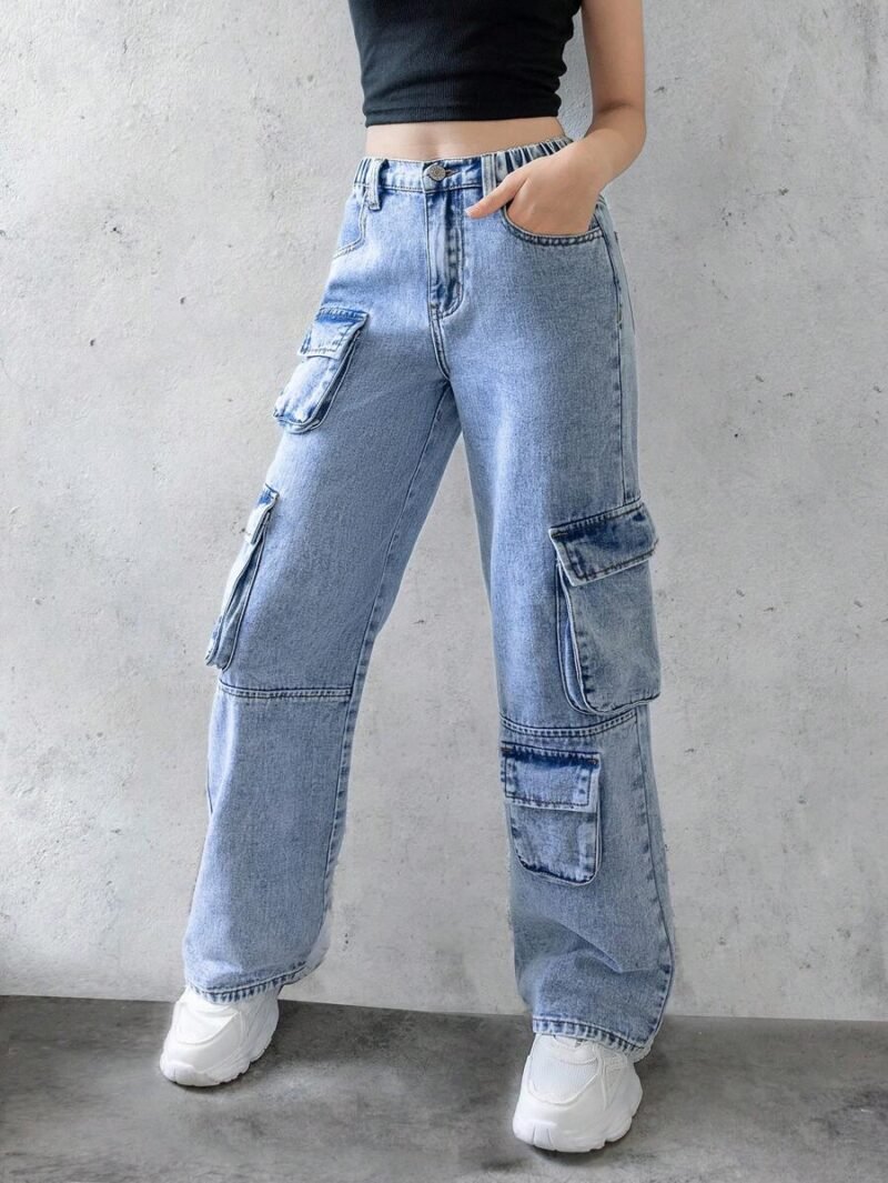 Casual Cargo Pants With Multiple Pockets