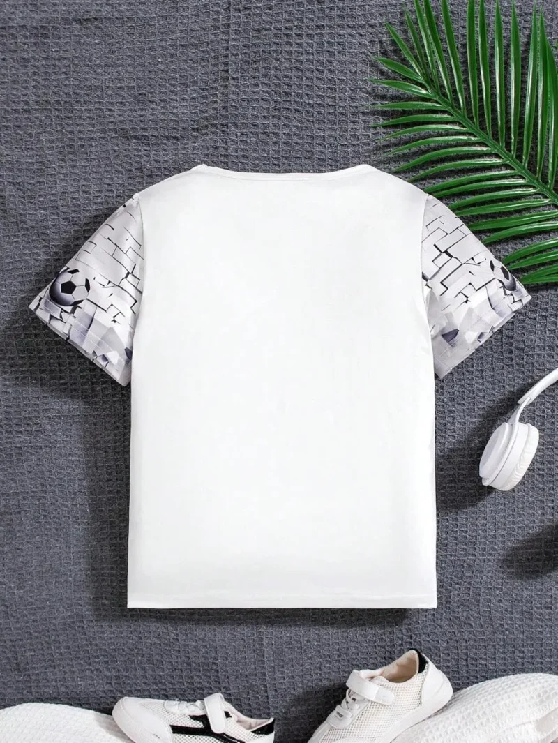 Soccer Printed Short Sleeve T Shirt