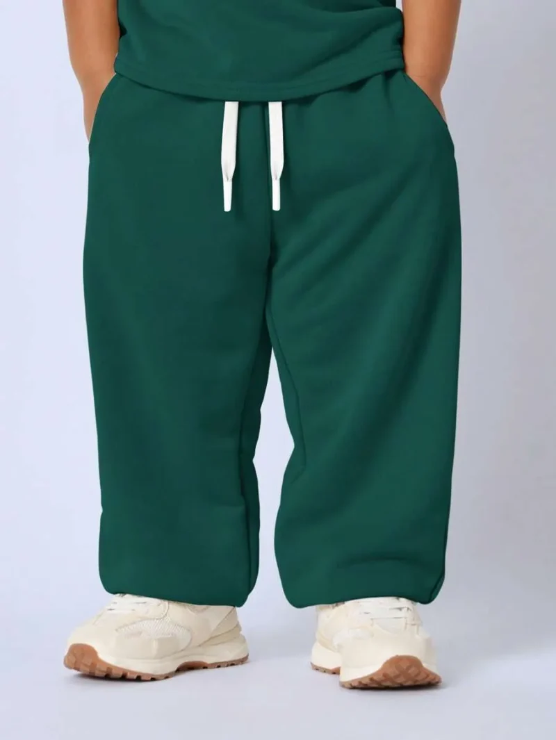 Drawstring Sweatpants Smwn Letter Print Outfit Active Wear
