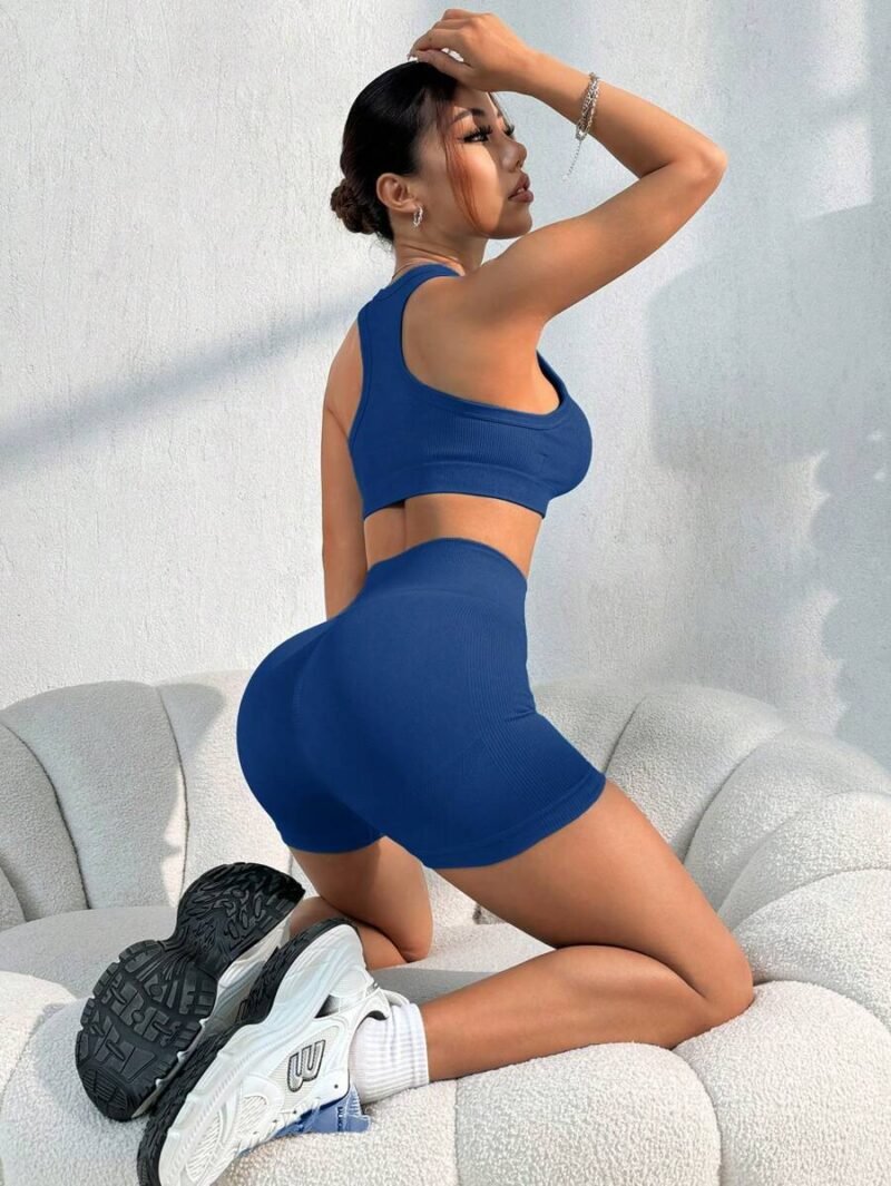Solid Color Wide Strap Simple Top