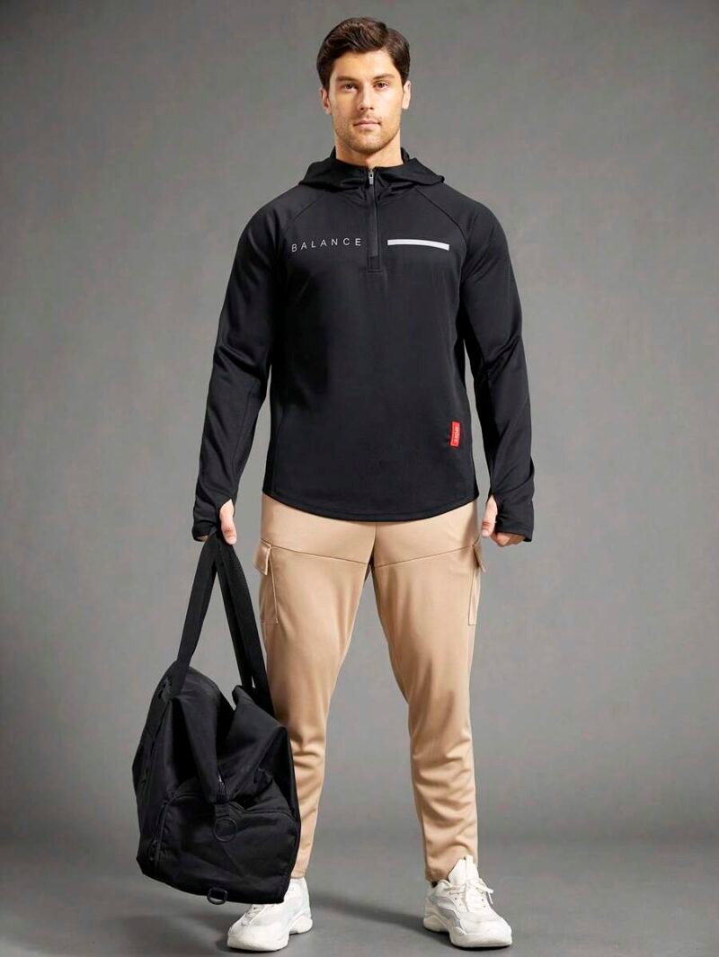 Casual Minimalist Style Pullover Hoody