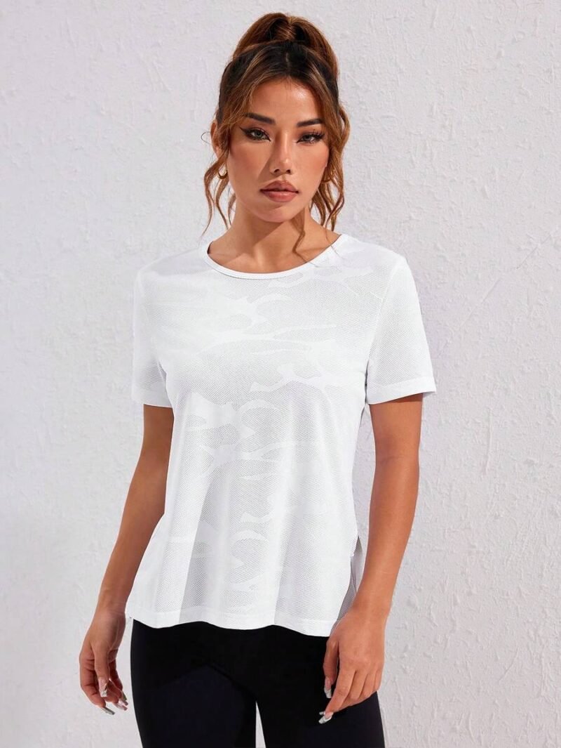 Casual Cut Out Back Drop Shoulder Sports