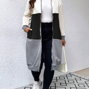 Colorblock Zip Up Hoodie