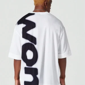 Oversized Fit Tee With Front And Back Graphic Print