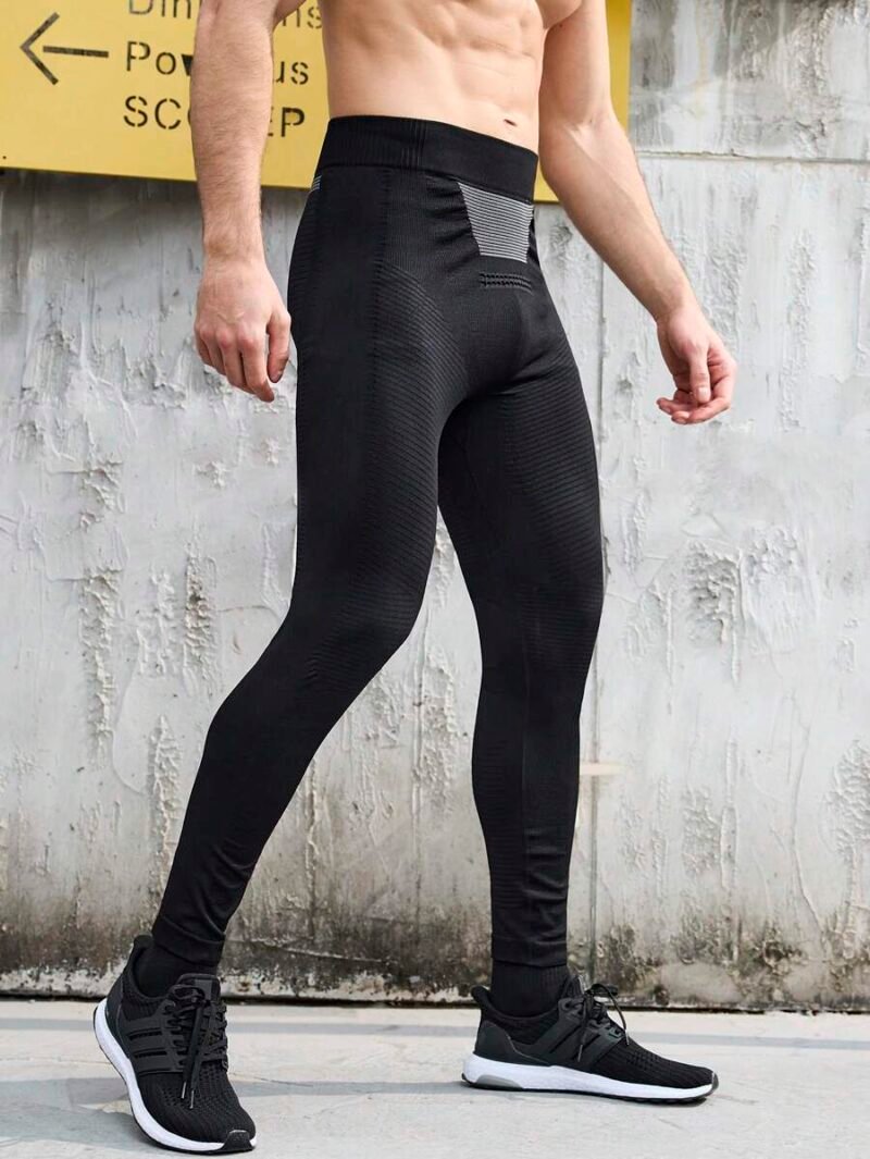 Letter Printed Sporty Skinny Pants