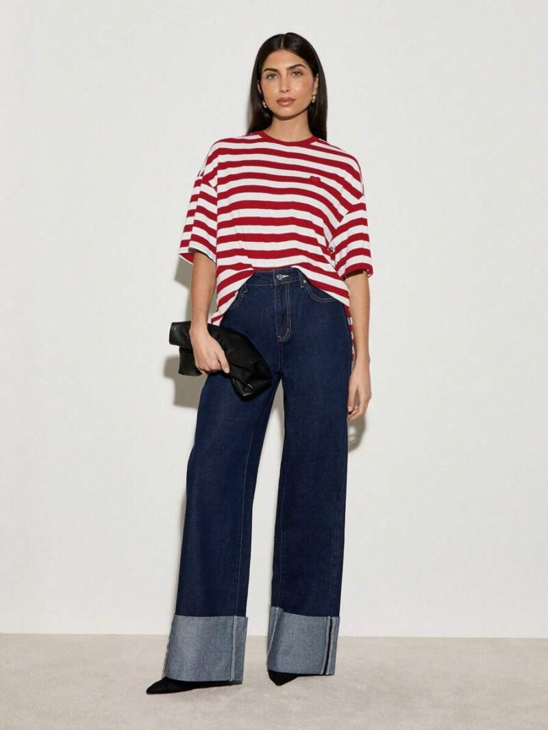 Classic Nautical Style Casual Weekend Top