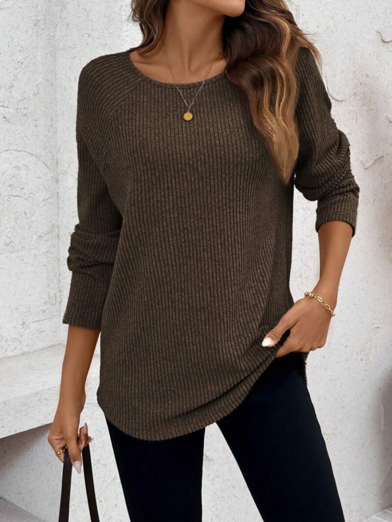 Fleece Crew Neck Casual Comfortable T Shirt
