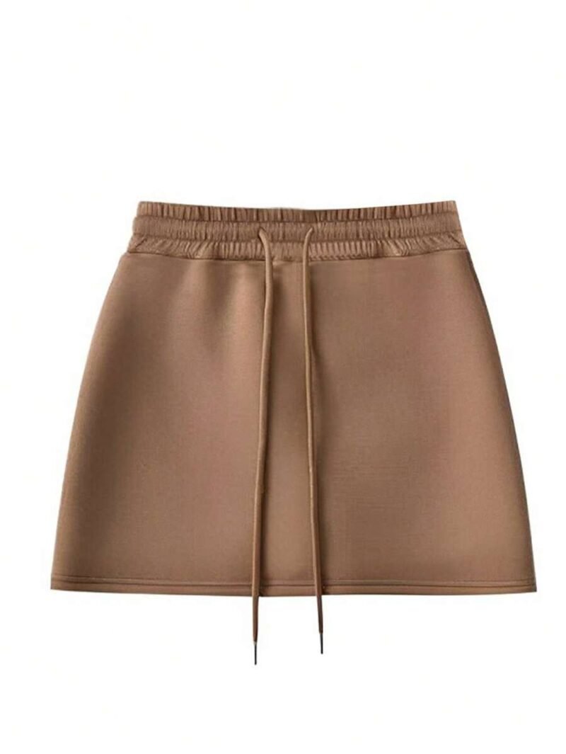 Zip Up Hoodie Jacket And Mini Skirt