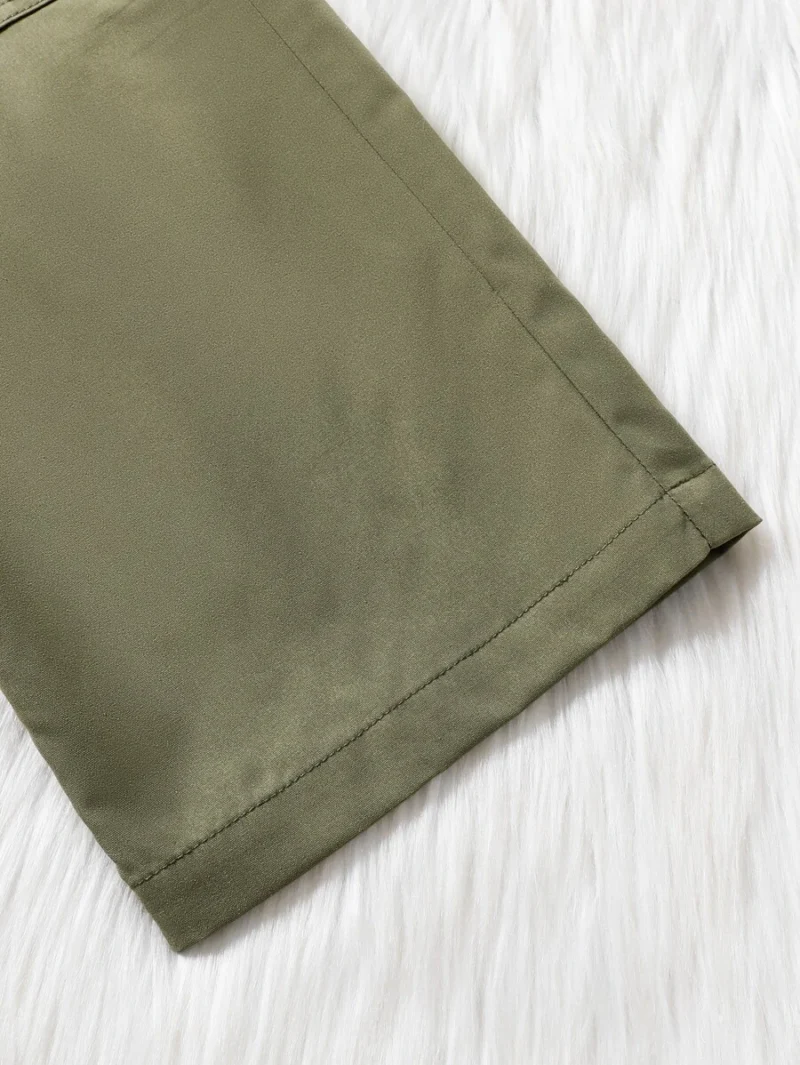 Multi Pocket Cargo Style Casual Long Pants