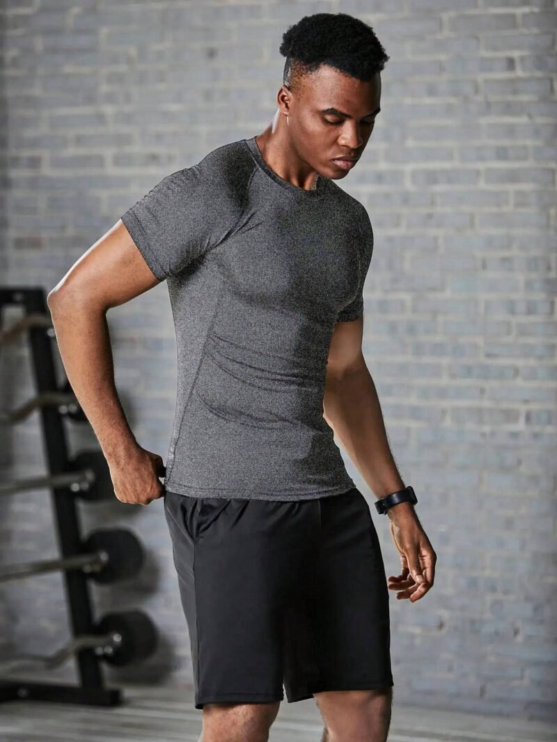 Men Fitness Short Sleeve