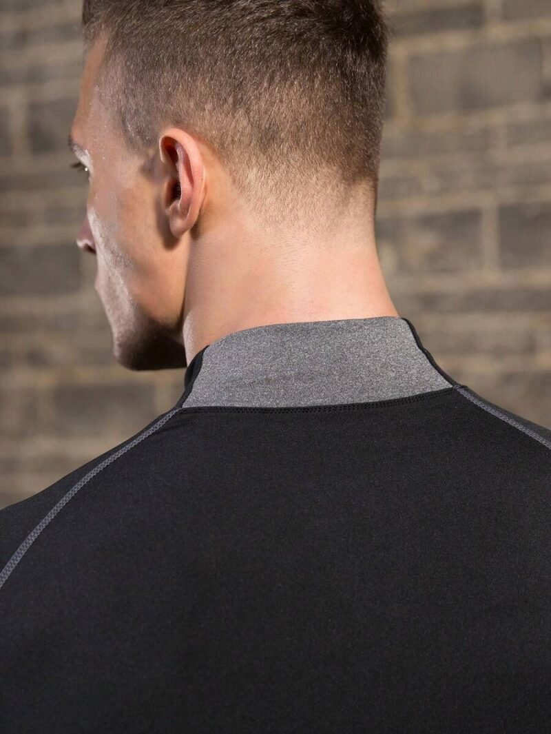 Stand Collar Raglan Long Sleeve