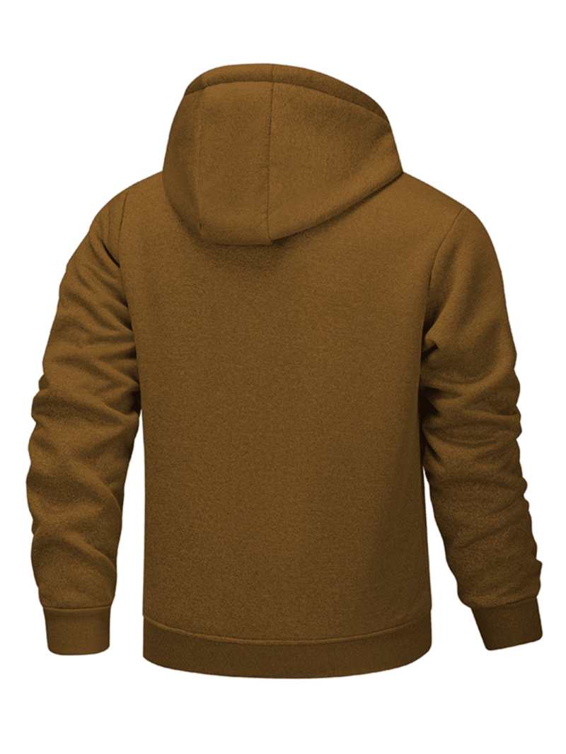 Hooded Casual Knitted Plus Fleece Thick Sweatshirt