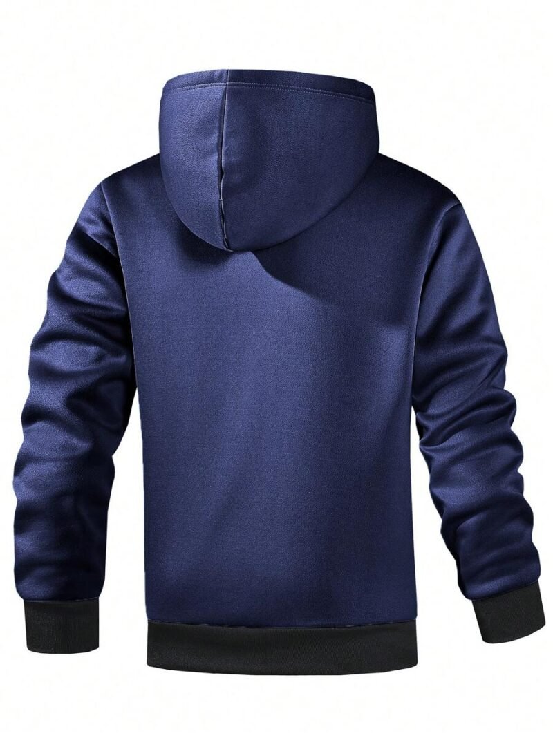 Fleece Hooded Zip Up Long Sleeve  Jackets