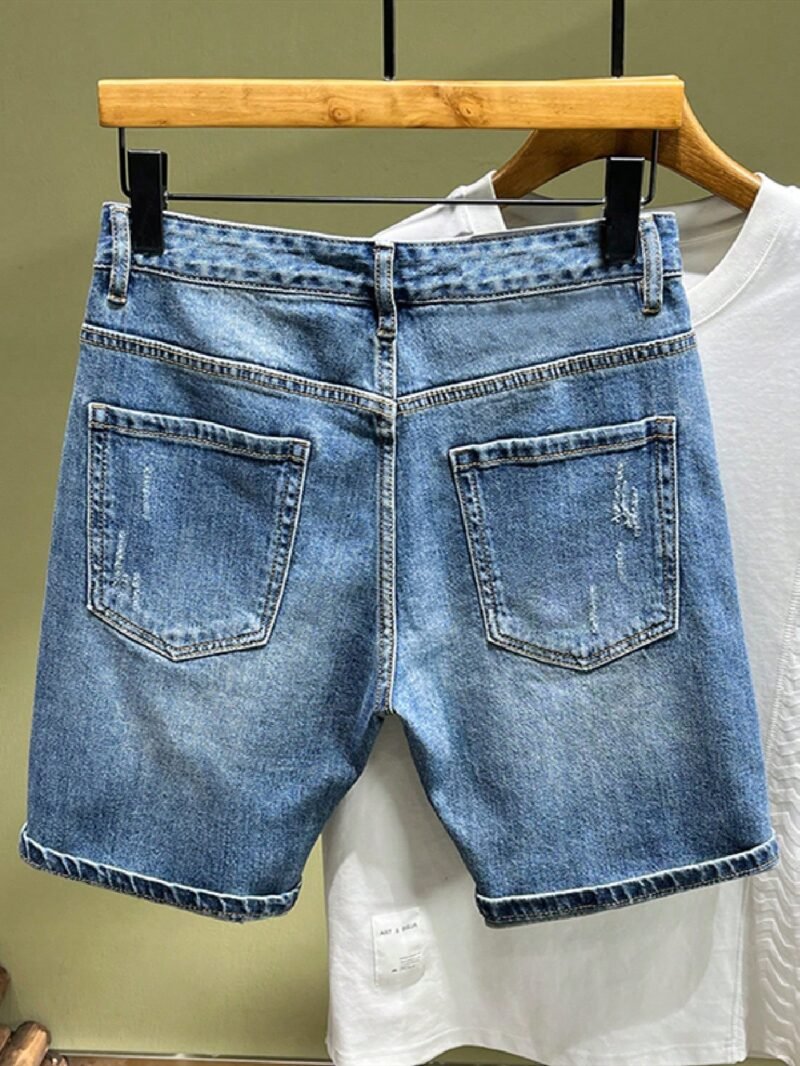 Denim Shorts Vintage Wash Versatile
