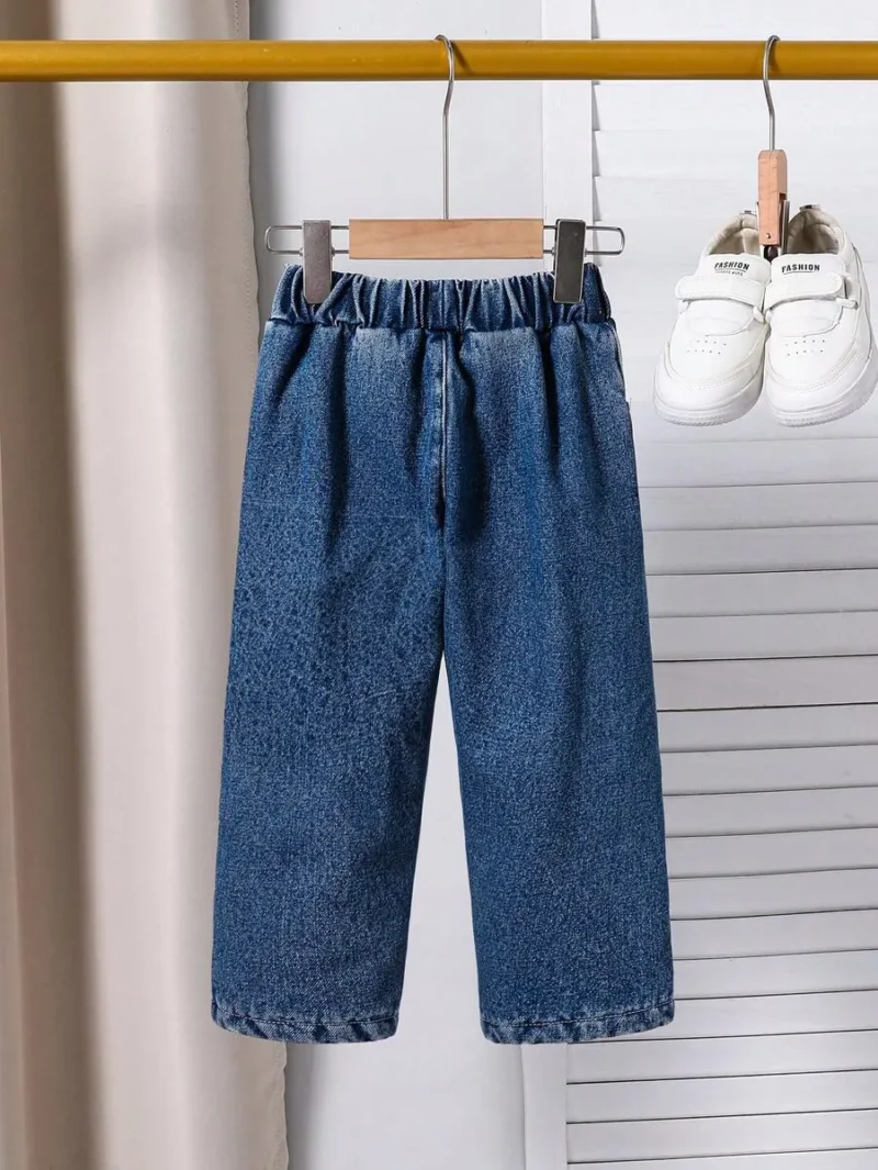 Thermal Lined Straight Jeans Pants