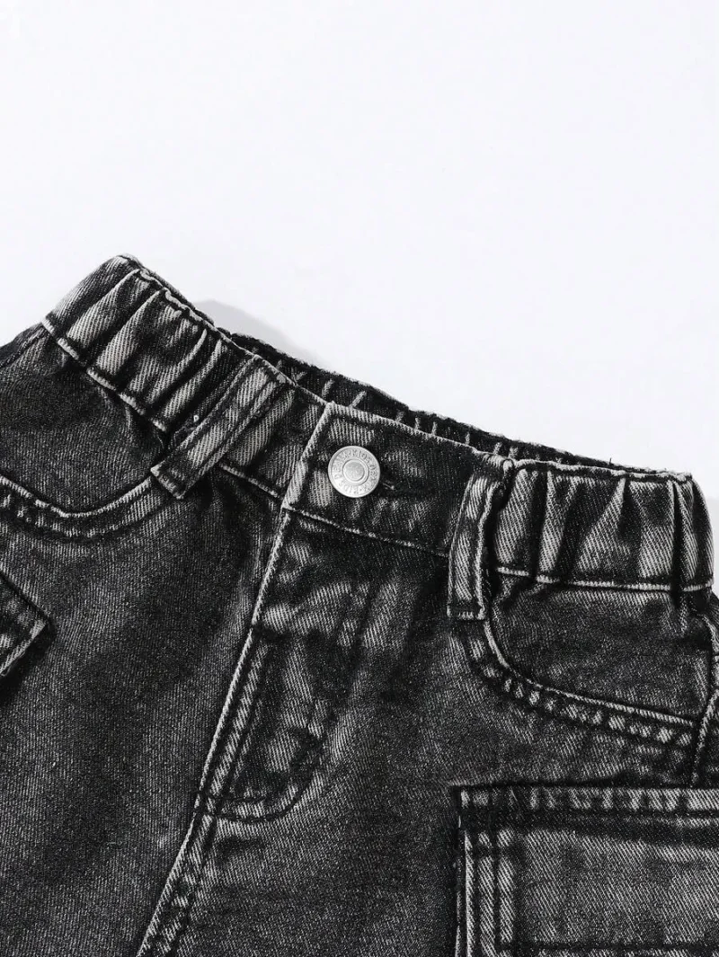 Cargo Multiple Pocket Cute & Denim Shorts
