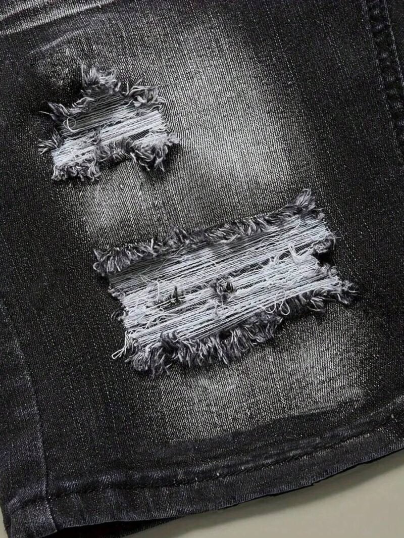 Fashionable Stretchy Slim Fit Denim Shorts